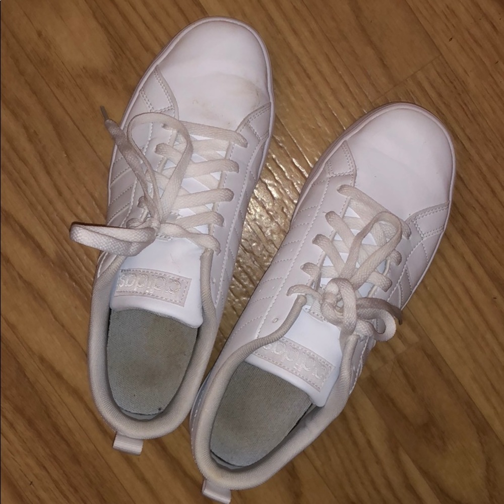 Adidas white sneakers